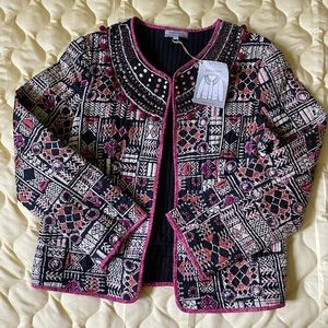 NWT WORLD MARKET Aimee womens quilted coat size S/M